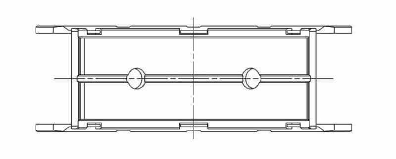 ACL Ford Duratorq 2.0L2.2L2.4L Diesel RACE Series Engine Crankshaft Main Bearing Set 5M2276H-.25 5M2276H-.25 Technical Drawing
