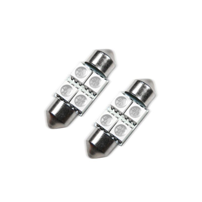 ORACLE Lighting Oracle 33MM 4 LED 3-Chip Festoon Bulbs (Pair) - Blue 5203-002 5203-002 Photo - Primary