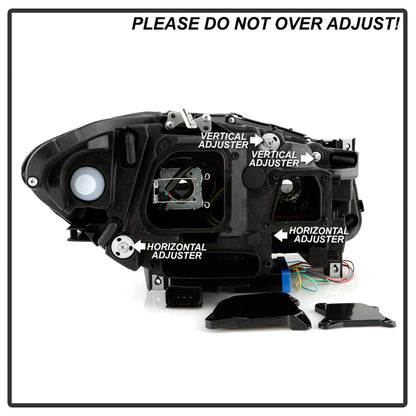 Spyder BMW 5 Series F10 11-13 Xenon/HID AFS Projector Headlights - Black PRO-YD-BMWF10HIDAFS-SEQ-BK 5088208 5088208 User 5