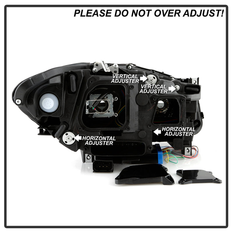 Spyder BMW 5 Series F10 11-13 Xenon/HID AFS Projector Headlights - Black PRO-YD-BMWF10HIDAFS-SEQ-BK 5088208 5088208 User 5