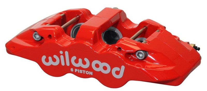 Wilwood Caliper-Aero6-R/H - Red 1.75/1.38/1.38in Pistons 1.25in Disc 120-13293-RD 120-13293-RD User 1