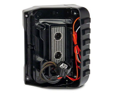 Raxiom 07-18 Jeep Wrangler JK Axial Series Trident LED Tail Lights- Blk Housing (Clear Lens) J173719 J173719 Photo - Close Up