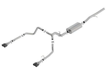 Borla 19 Chevrolet Silverado/GMC Sierra 1500 6.2L SS Touring Catback Exhaust - Black Chrome Tips 140772BC 140772BC Photo - Primary