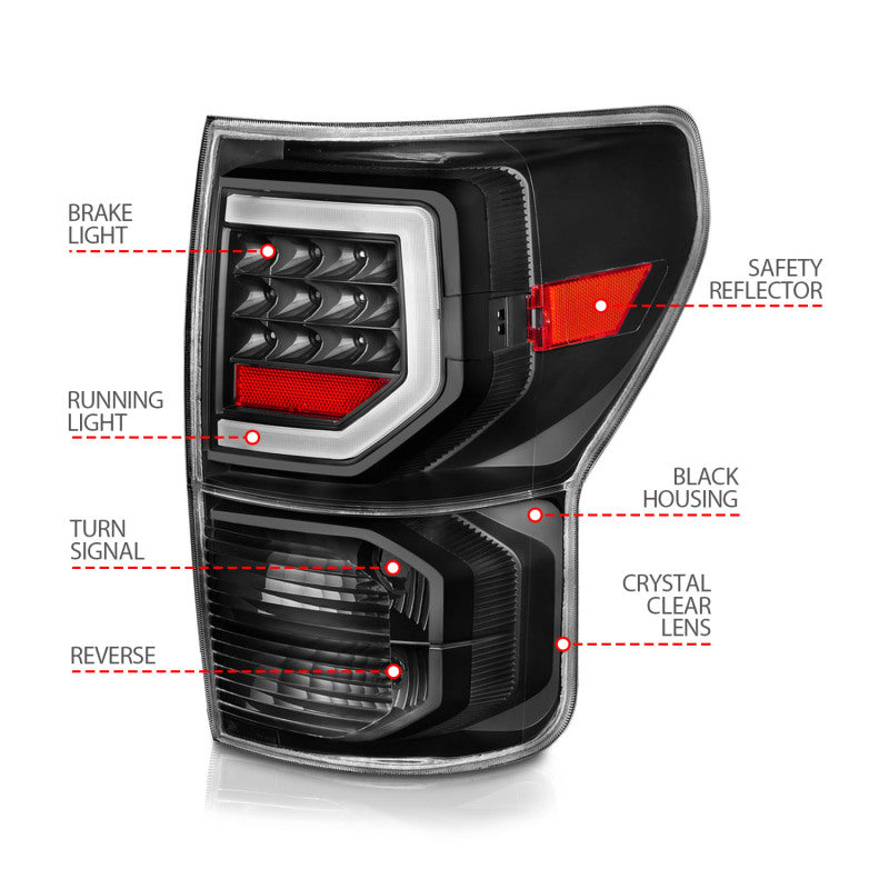 Anzo 07-11 Toyota Tundra Full LED Tailights Black Housing Clear Lens G2 (w/C Light Bars) 311386 311386 User 3
