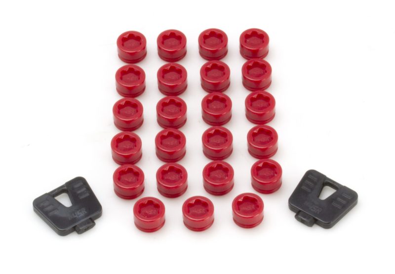 Wheel Mate SR45R Caps Set of 20 - Red 33100R