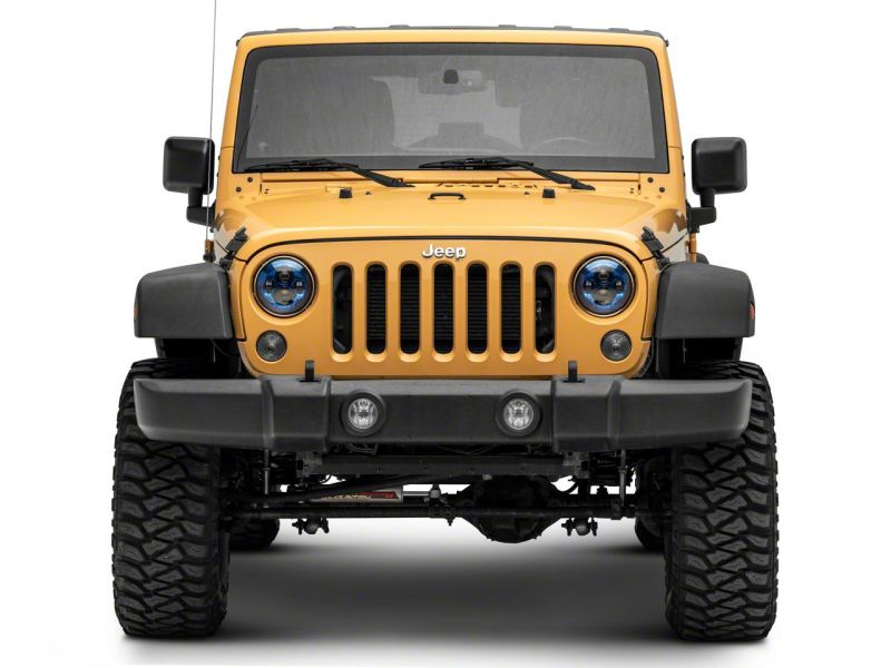 Raxiom 07-18 Jeep Wrangler JK 7-In LED Headlights- BlueHousing- Clear Lens J154696 J154696 Photo - Close Up