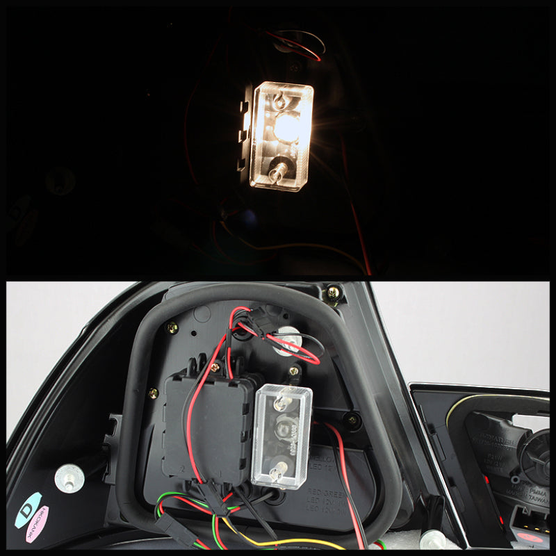 Spyder BMW E46 00-03 2Dr Coupe Light Bar LED Tail Lights Red Clear ALT-YD-BE4600-LBLED-RC 5073822 5073822 User 1