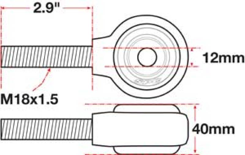 SPC Performance XAXIS Rod End Ball Joint 15754