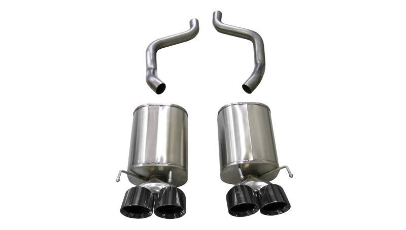 Corsa Performance 09-13 Chevrolet Corvette (C6) 6.2L Black Xtreme Axle-Back Exhaust 21012BLK Photo - Primary