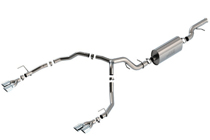 Borla 21-22 Chevrolet Tahoe 6.2L V8 2/4WD 4DR Brushed T-304 Stainless Steel Touring Cat-Back Exhaust 140858 140858 Photo - Primary