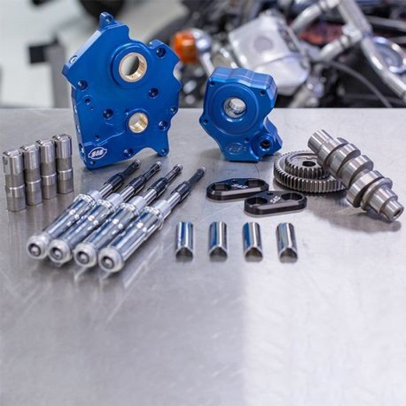S&S Cycle 2017+ M8 Models Gear Drive 475G Cam Chest Kit w/ Chrome Pushrod Tubes - Water Cooled 310-1002A 310-1002A Photo - Primary