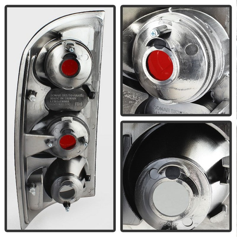 Spyder Dodge Ram 02-06 1500/Ram 2500/3500 03-06 Euro Style Tail Lights Black Smoke ALT-YD-DRAM02-BSM 5078100 5078100 User 1