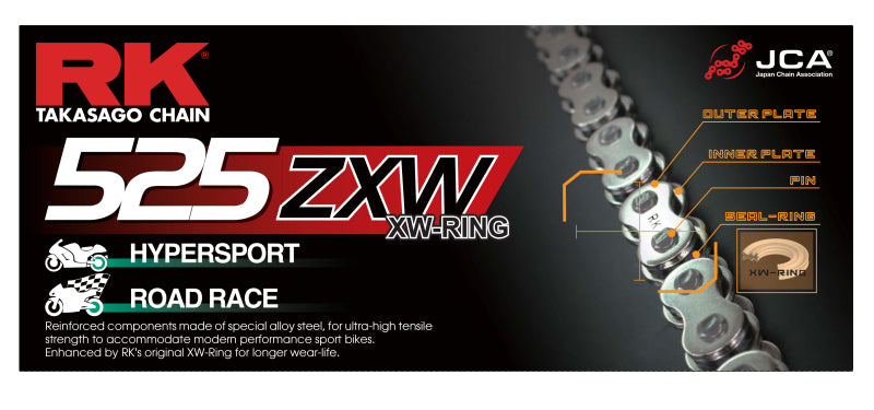 RK Chain 525ZXW-120 - Chrome CC525ZXW-120 CC525ZXW-120 User 1