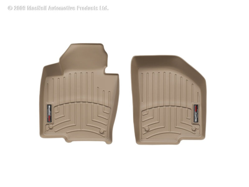 WeatherTech WT FloorLiner - Front - Tan Floor Mats Floor Mats - Rubber main image