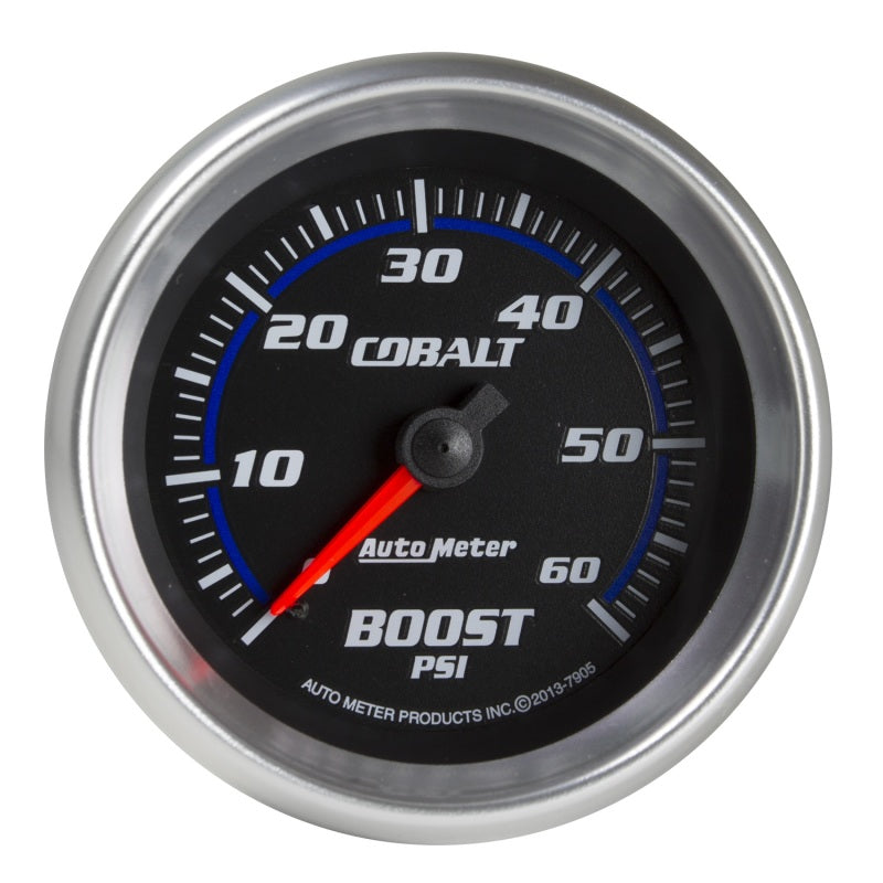 Autometer Cobalt 2-5/8in Mechanical Boost Gauge 60 PSI 7905 7905 Photo - Primary