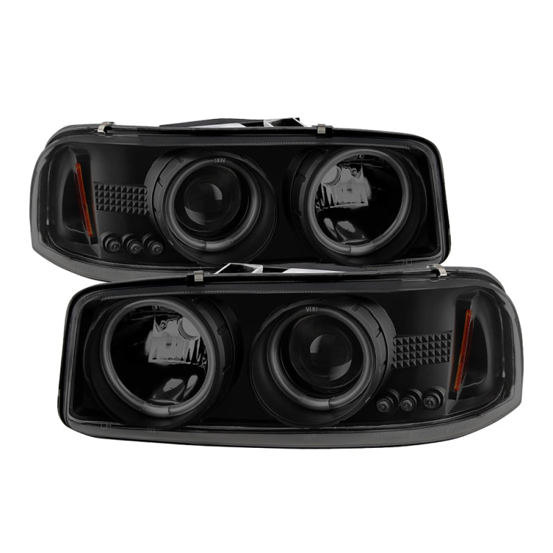 Spyder GMC Sierra 1500/2500 99-06 Projector Headlights CCFL Halo LED Blk Smke PRO-YD-CDE00-CCFL-BSM 5078704 5078704 Photo - Primary