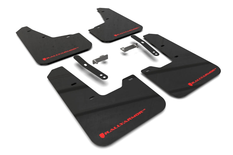 Rally Armor 2023 Kia Niro SG2 Black UR Mud Flap Red Logo MF21-UR-BLK-RD MF21-UR-BLK-RD Photo - Primary