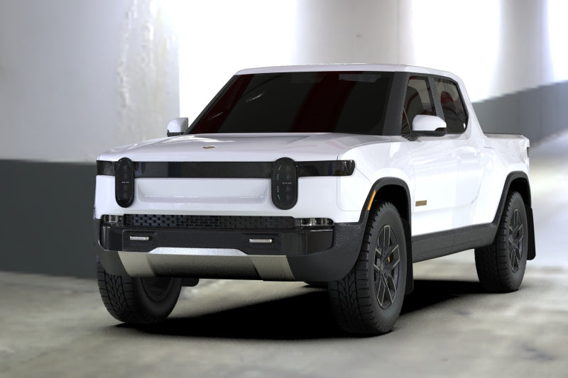 Rally Armor 2022 Rivian R1T Black UR Mud Flap w/ Nitrous Blue Logo MF18-UR-BLK/NB MF18-UR-BLK/NB User 1