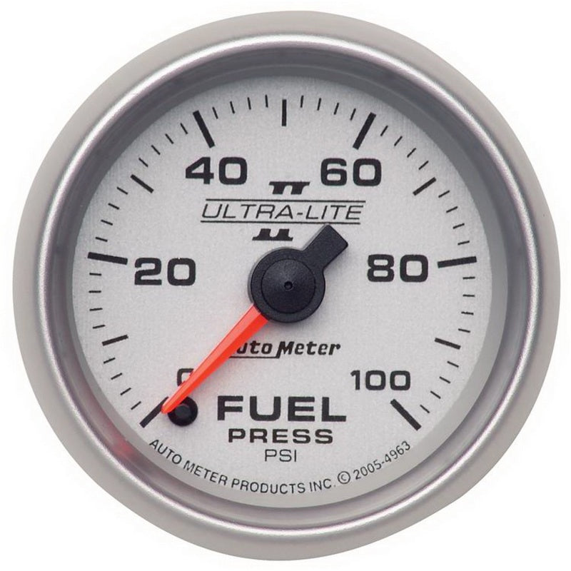 Autometer 2-1/16" Fuel Pressure, 0-100 Psi, Stepper Motor, Ultra-Lite II 4963 Photo - Primary