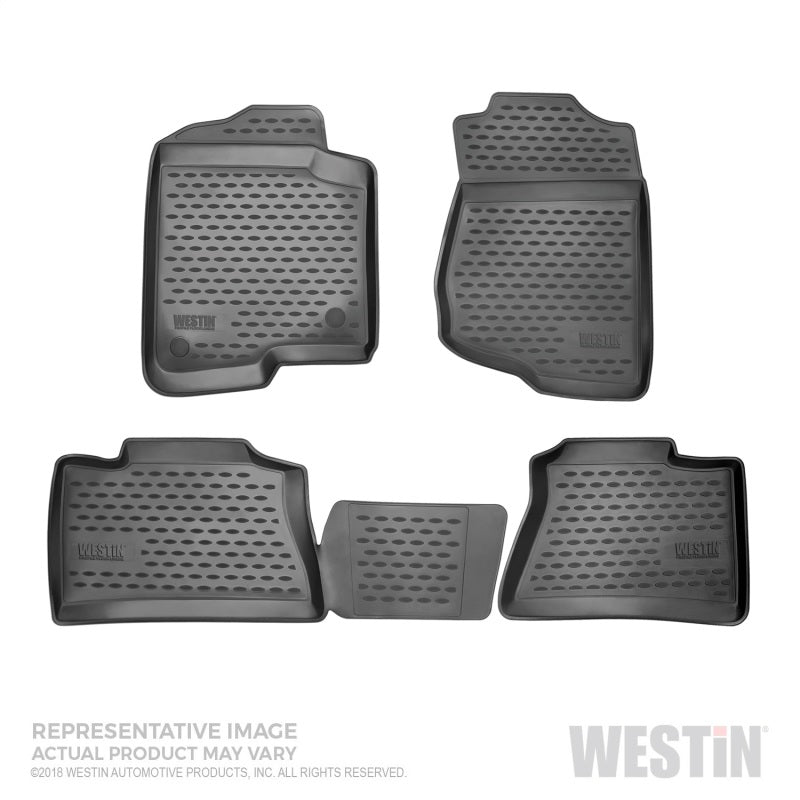 Westin 2020 GM Silverado/Sierra 1500 Dbl/Crew Cab Profile Floor Liners Front and 2nd Row - Black 74-06-51037 74-06-51037 Photo - Primary
