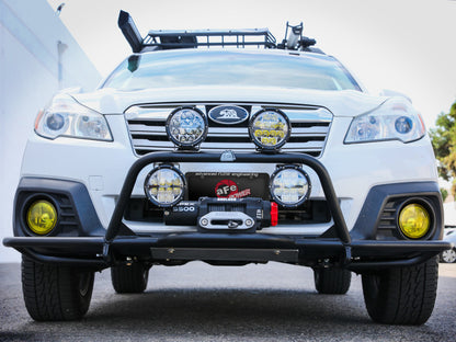 aFe POWER 15-19 Subaru Outback H4 2.5L / H6 3.6L Terra Guard Front Bumper w/ Winch Mount 79-27011 79-27011 Photo - Mounted