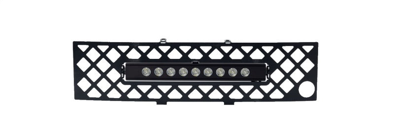 Putco 11-14 Ford F-150 EcoBoost SS Black Diamond Bumper Grille Insert w/ 10in Luminix Light Bar 85182FPL 85182FPL Photo - Primary