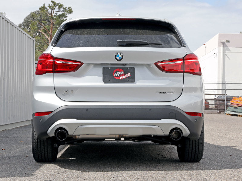 aFe MACHForce XP Exhausts Axle-Back 15-21 BMW X1 2.0L (t) (SS w/Black Tips) 49-36349-B 49-36349-B Photo - Mounted