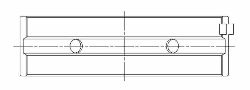 ACL Toyota 2AZFE (2.4L) Standard Size High Performance Main Bearing Set 5M8412H-STD 5M8412H-STD Technical Drawing