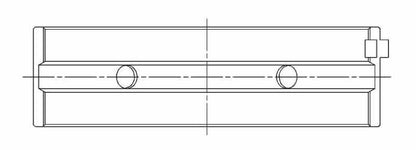 ACL Toyota 2AZFE (2.4L) Standard Size High Performance Main Bearing Set 5M8412H-STD 5M8412H-STD Technical Drawing