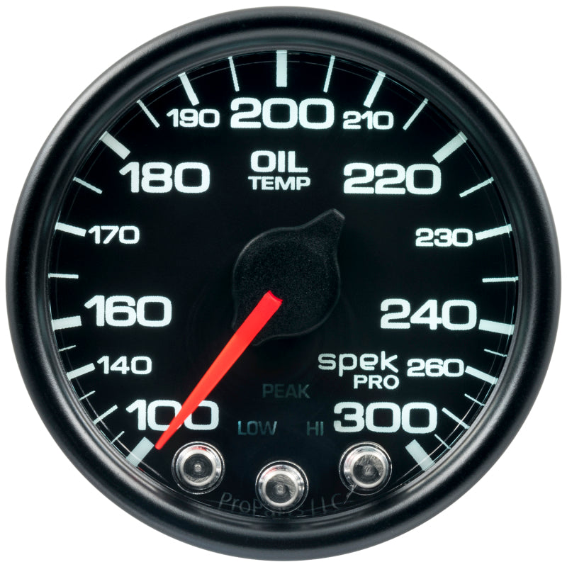 Autometer Spek-Pro - Nascar 2-1/16in Oil Temp 100-300F Bcb Ecu P52232 P52232 User 1