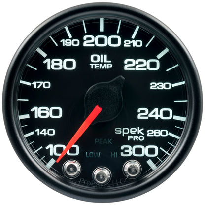 Autometer Spek-Pro - Nascar 2-1/16in Oil Temp 100-300F Bcb Ecu P52232 P52232 User 1