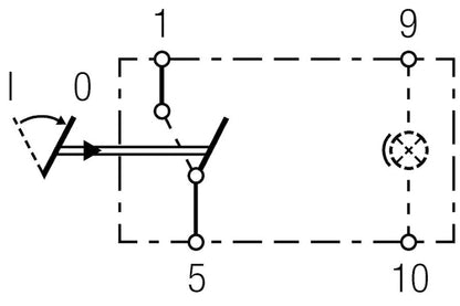 Hella Momentary Switch Spst W/Loc Light 007832191 007832191 Technical Drawing