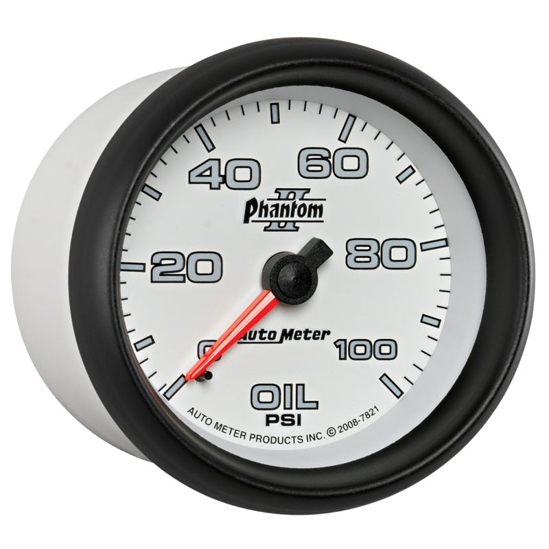 Autometer Gauge, Oil Pressure, 2 5/8", 100Psi, Mechanical, Phantom II 7821 User 5