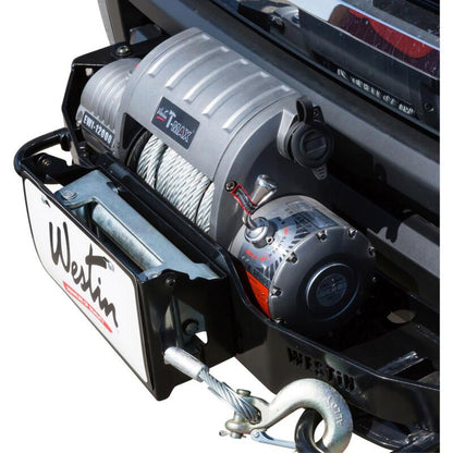 Westin MAX Winch Tray License Plate Bracket - Black 46-20055 46-20055 Photo - Mounted