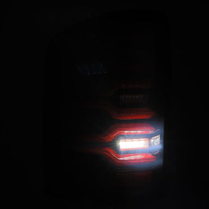 AlphaRex 14-18 GMC Sierra 1500/2500HD/3500HD LUXX-Series LED Tail Lights Blk/Red w/Actv Lgt Seq. Sig 630050 630050 User 5