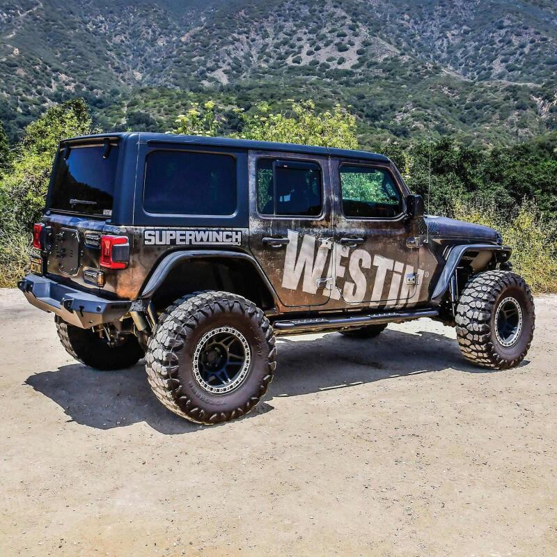 Westin 18-23 Jeep Wrangler JL Unlimited 4dr Rock Slider - Textured Black 42-14065 42-14065 Photo - Mounted
