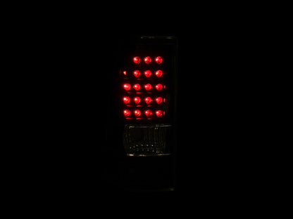 Anzo 1999-2007 Chevrolet Silverado 1500 LED Taillights Black 311012 Photo - Mounted