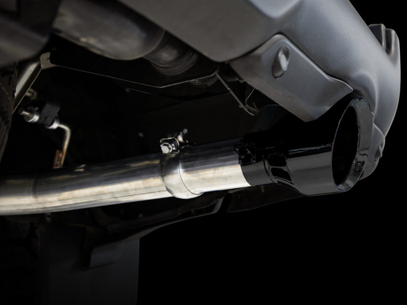 AWE Tuning 19-21 RAM 1500 5.7L (w/Cutouts) 0FG Dual Rear Exit Cat-Back Exhaust - Diamond Black Tips 3015-33006 3015-33006 Photo - Mounted