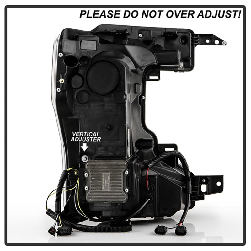 SPYDER Apex 20-22 Ford F250/F350 (Halogen) High-Power LED Headlights - Black PRO-YD-FS20HALAP-SEQ-BK 5088635 5088635 Photo - Unmounted