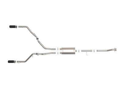 aFe Vulcan 3in 304 SS Cat-Back Exhaust 2021 Ford F-150 V6 2.7L/3.5L (tt)/V8 5.0L w/ Black Tips 49-33127-B 49-33127-B Photo - Unmounted
