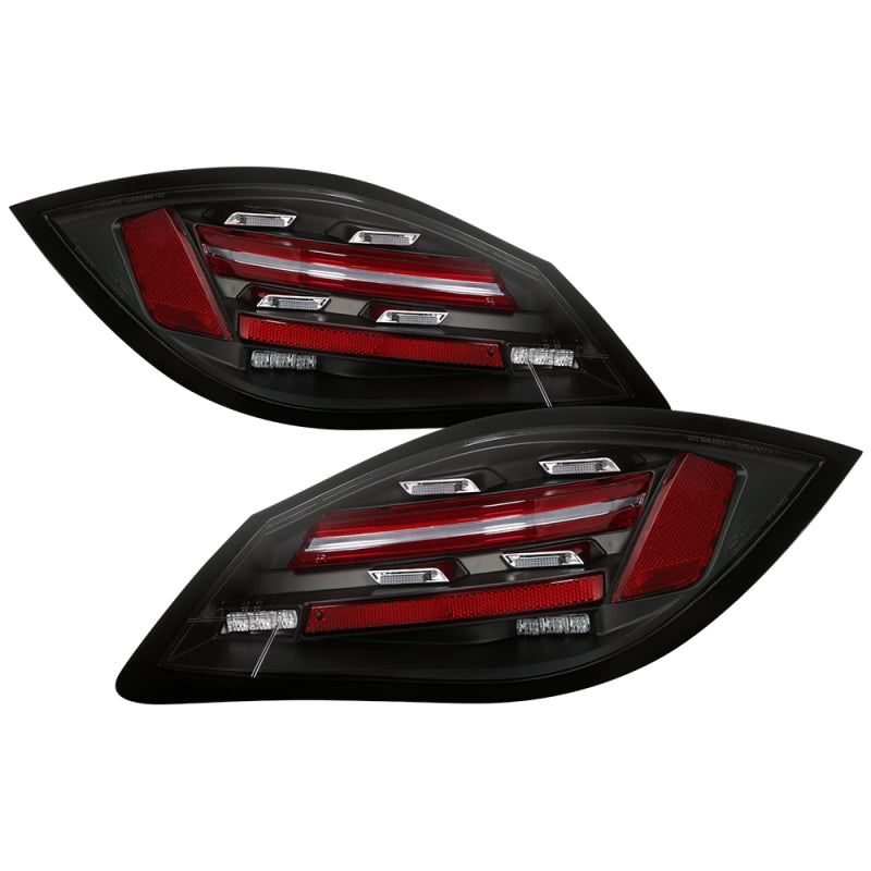Spyder Porsche 987 Cayman 06-08 / Boxster 09-12 LED Tail Lights - Sequential Signal - Black 5086839 5086839 Photo - Primary