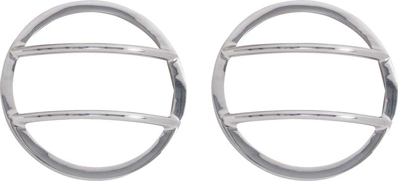 Kentrol 07-18 Jeep Wrangler JK Fog Light Cover Pair - Polished Silver 30014 30014 Photo - Primary