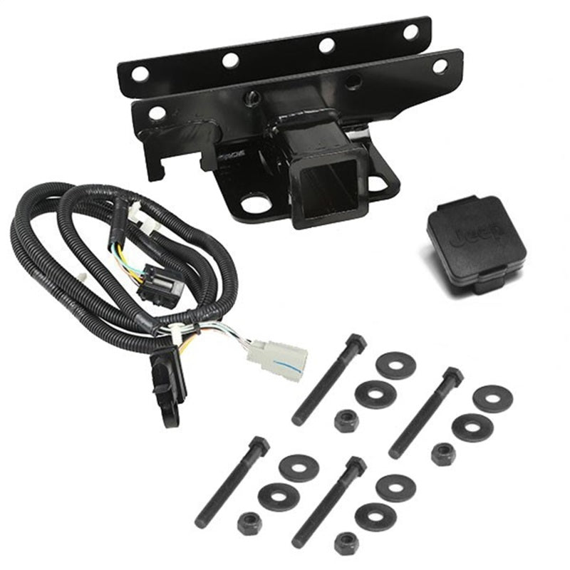Rugged Ridge Trailer Hitch Kit,Jeep Logo;07-18 Jeep Wrangler JK 11580.52 Photo - Primary