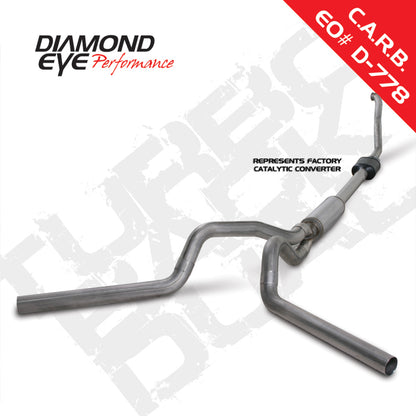 Diamond Eye Performance Diamond Eye KIT 4in TB DUAL SS: 94-97 FORD 7.3L F250/F350 PWRSTROKE NFS W/ CARB EQUIV STDS K4308S K4308S Photo - Primary