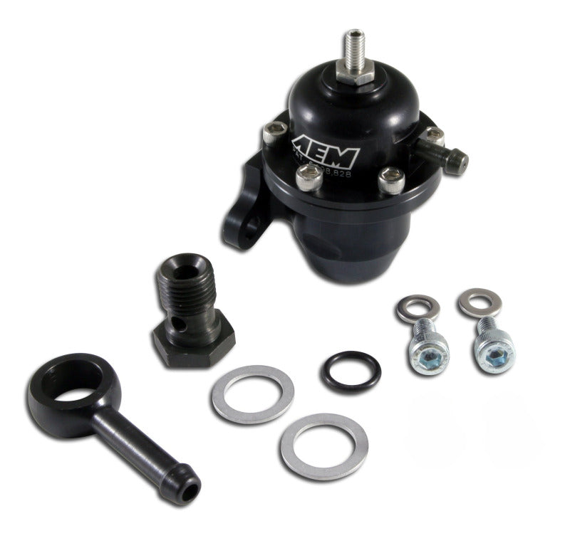 AEM Electronics Fuel Pressure Regulator Black Honda Acura 25-304BK Photo - Primary