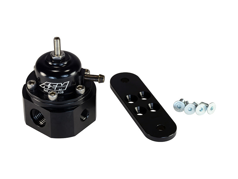 AEM Electronics Universal Fuel Pressure Regulator Black 25-302BK Photo - Primary