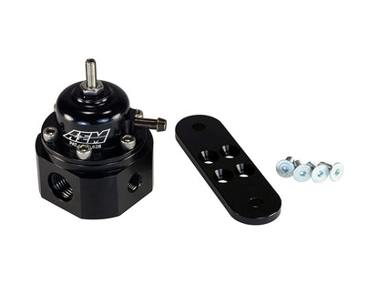 AEM Electronics Universal Fuel Pressure Regulator Black 25-302BK Photo - Primary