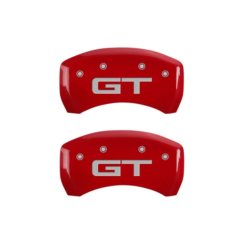 MGP Rear set 2 Caliper Covers Engraved Rear 2015/GT Red finish silver ch 10203R2MGRD 10203R2MGRD Photo - Primary