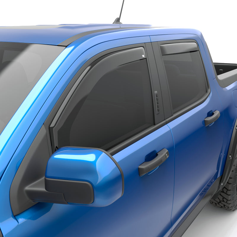 EGR 22-23 Ford Maverick Lariat XL XLT Front/Rear Window Visors - Dark Smoke Finish 573591 573591 Photo - Primary