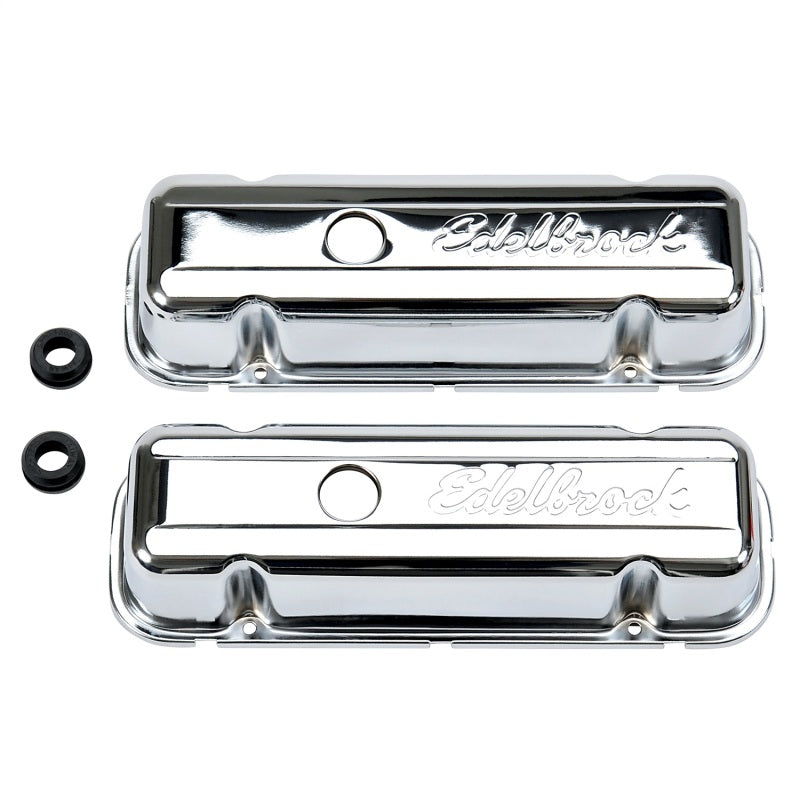 Edelbrock Valve Cover, Signature Series, Buick, 1977 & later 3.8L & 4.1L V6, Chr 4486 Photo - Primary